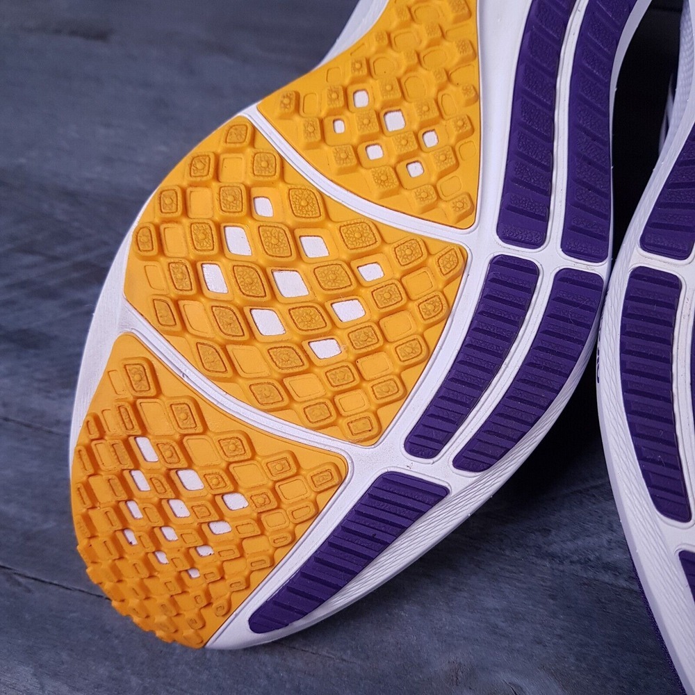 NIKE Air Zoom Pegasus 39 LSU Tigers Running Shoes Mens 9.5 Purple White - Picture 6 of 6